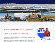 Tablet Screenshot of alaskahomesbybrooke.com